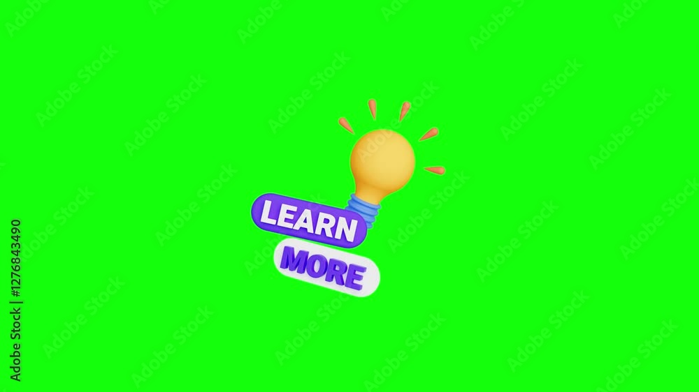 Fototapete animation of idea bulb icon 