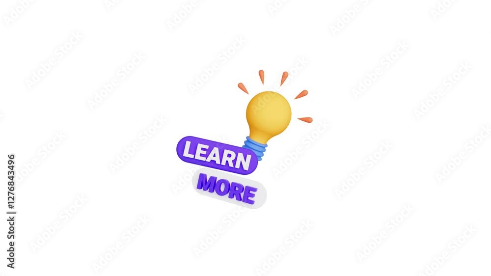 Fototapete animation of idea bulb icon 