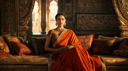 Whispers of Power: A Queen's Call in the Heart of Her Royal Chamber generative ai