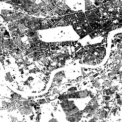 Obraz premium Buildings map of Chelsea Great Britain