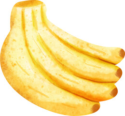 watercolor banana
