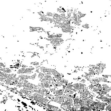 Buildings map of Bearsden Great Britain