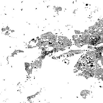 Buildings map of Warwick Great Britain