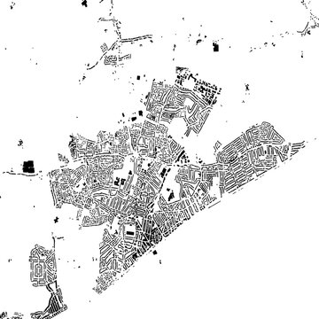 Buildings map of Clacton on Sea Great Britain