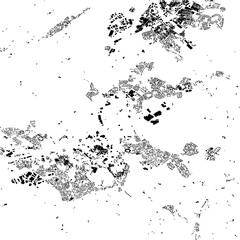 Buildings map of Burnley Great Britain