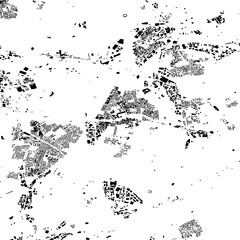 Naklejka premium Buildings map of Denton Great Britain