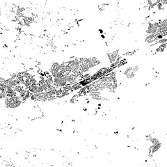 Buildings map of Woking Great Britain