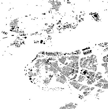 Buildings map of Runcorn Great Britain