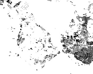 Buildings map of Gosport Great Britain