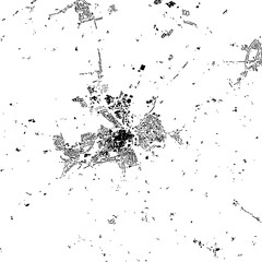 Buildings map of Newport Great Britain