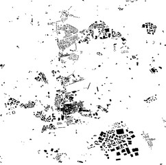 Buildings map of Northampton Great Britain