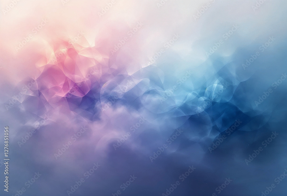 Poster abstract dreamy cloud texture with soft gradient of blue and pink hues for atmospheric and serene di