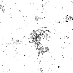 Buildings map of Dorking Great Britain