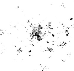 Buildings map of Harrogate Great Britain
