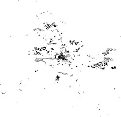 Buildings map of Bury St Edmunds Great Britain