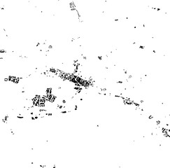 Buildings map of High Wycombe Great Britain