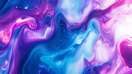 Luxury Blue and Purple Texture with Glossy Marble Effect - Made with Generative AI