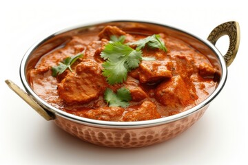 Photo of chicken tikka masala curry food meat.