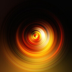 Colorful radial motion effect. Abstract rounded background. Color curves and sphere. Multi color gradient rings and circles wallpaper. Colored texture backdrop and banner.