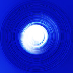 Colorful radial motion effect. Abstract rounded background. Color curves and sphere.