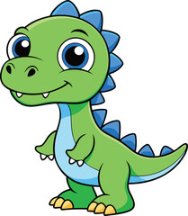 Fototapeta premium Friendly Dino design