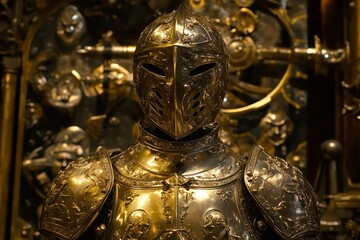 Obraz premium A knight in a shiny armor.