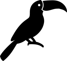 Download Toucan Silhouette Vector Icon – Crisp & Professional.