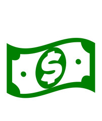 Money clip art design on plain white transparent isolated background for sign, decal, card, shirt, hoodie, sweatshirt, apparel, tag, mug, icon, poster or badge