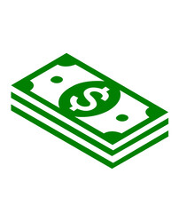 Money clip art design on plain white transparent isolated background for sign, decal, card, shirt, hoodie, sweatshirt, apparel, tag, mug, icon, poster or badge