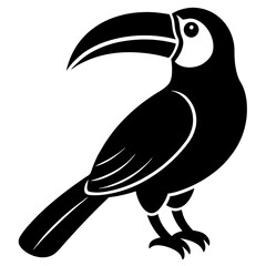 Download Toucan Silhouette Vector Icon – Crisp & Professional.