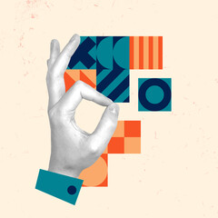 Bauhaus Hands Art Abstract Business Background