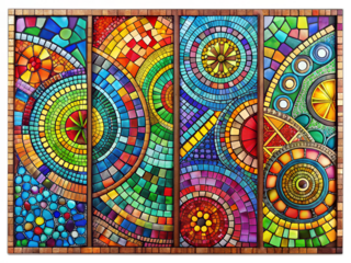 colorful mosaic pattern