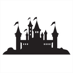 Black Castle Silhouette 