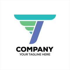 T letter logo, company logo design and business theme for vector image. monogram logo design for entrepreneur and business identity.