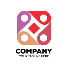 location pointer logo, icon, symbol company logo design and business theme for vector image. monogram logo design for entrepreneur and business identity.