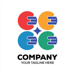 Obraz premium company logo design and business theme for vector image. monogram logo design for entrepreneur and business identity.