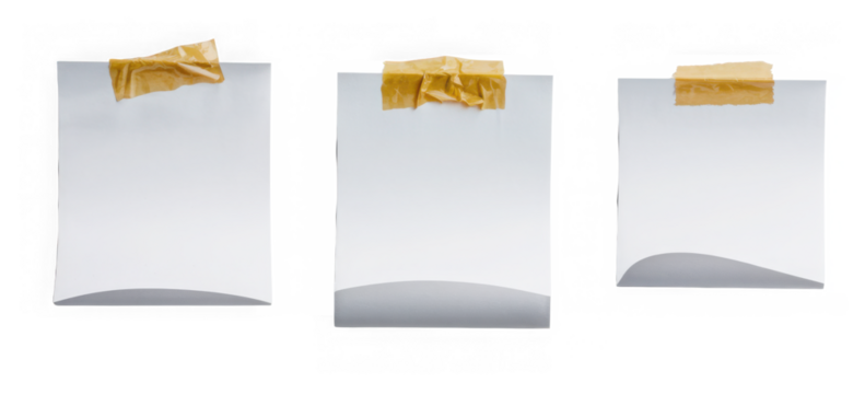 paper message note reminder blank background office business white empty page label adhesive tape
