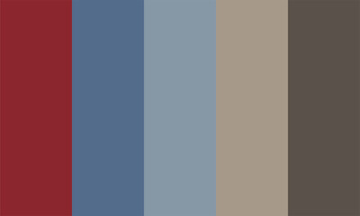 Fototapeta premium Five color palettes for coloring your designs.