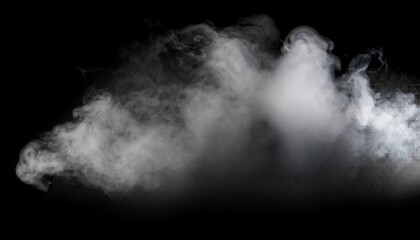 Fototapeta premium Vector realistic isolated smoke effect on the transparent background. Realistic fog or cloud for decoration.