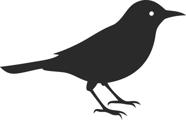 Download Warbler Silhouette Vector Icon Crisp & Professional.