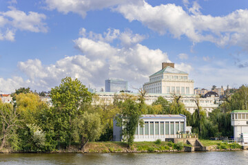 Prague, Czech republic. Building of Podoli Waterworks - Podolska vodarna.
