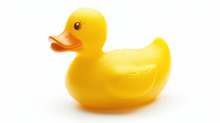 Fototapeta premium rubber duck isolated on white