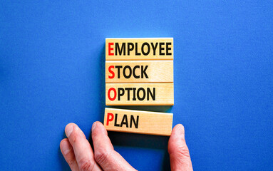 ESOP Employee Stock Option Plan symbol. Concept word ESOP Employee Stock Option Plan on beautiful...