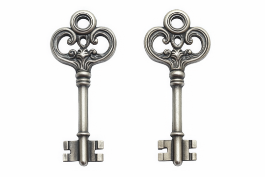 old rusty keys