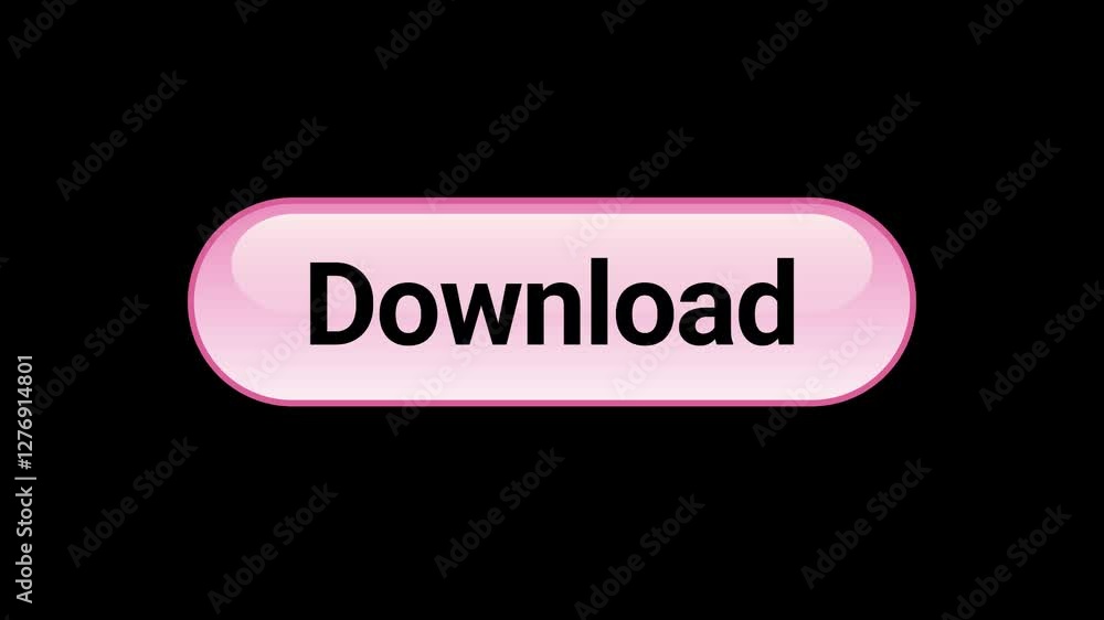 Aufkleber 3d download button animation download ui button animation a black background