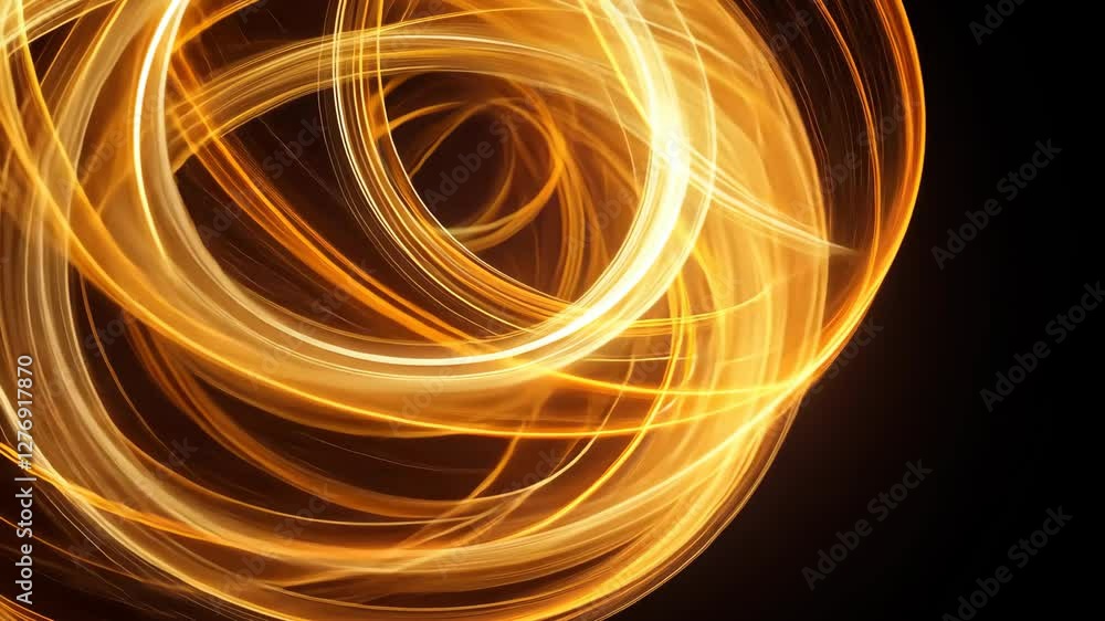 Poster captivating display of swirling light patterns in dark background during nighttime exploration
