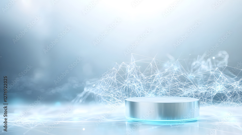 Aufkleber digital transformation concept modern studio 3d render high-tech environment futuristic viewpoint in