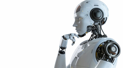 Fototapeta premium ai robot thinking