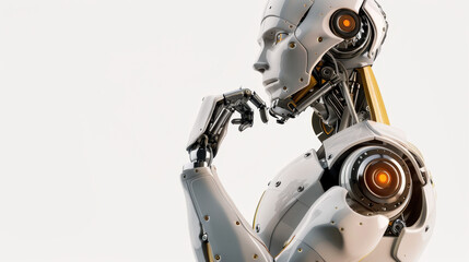Fototapeta premium ai robot thinking
