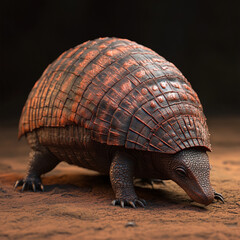 Fototapeta premium Cute 3D Armadillo